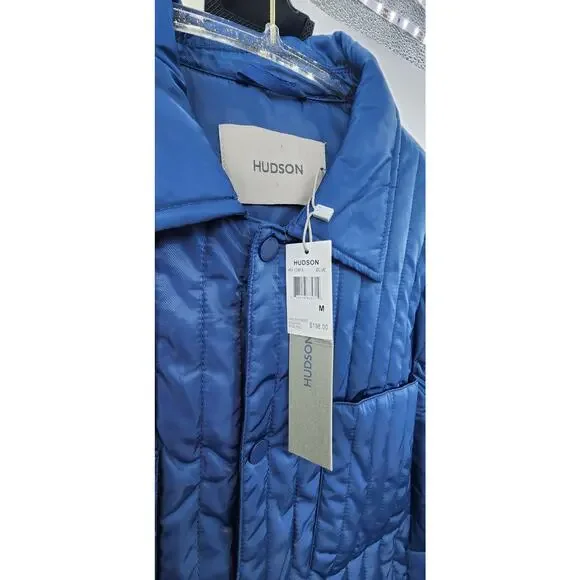 New NWT Hudson Classic Men's Quilted Shirt Jacket Size Medium